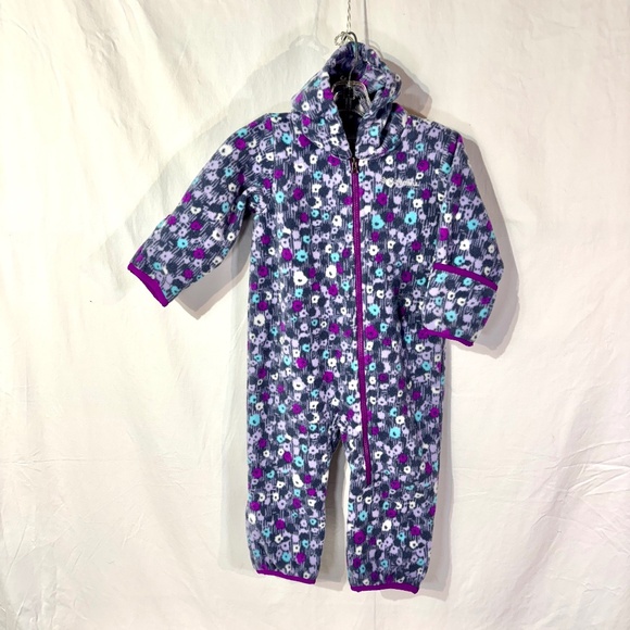 Columbia Infant Snowtop Fleece Bunting Hood. Fold Over Hands & Feet Covers/Flaps - Picture 1 of 11
